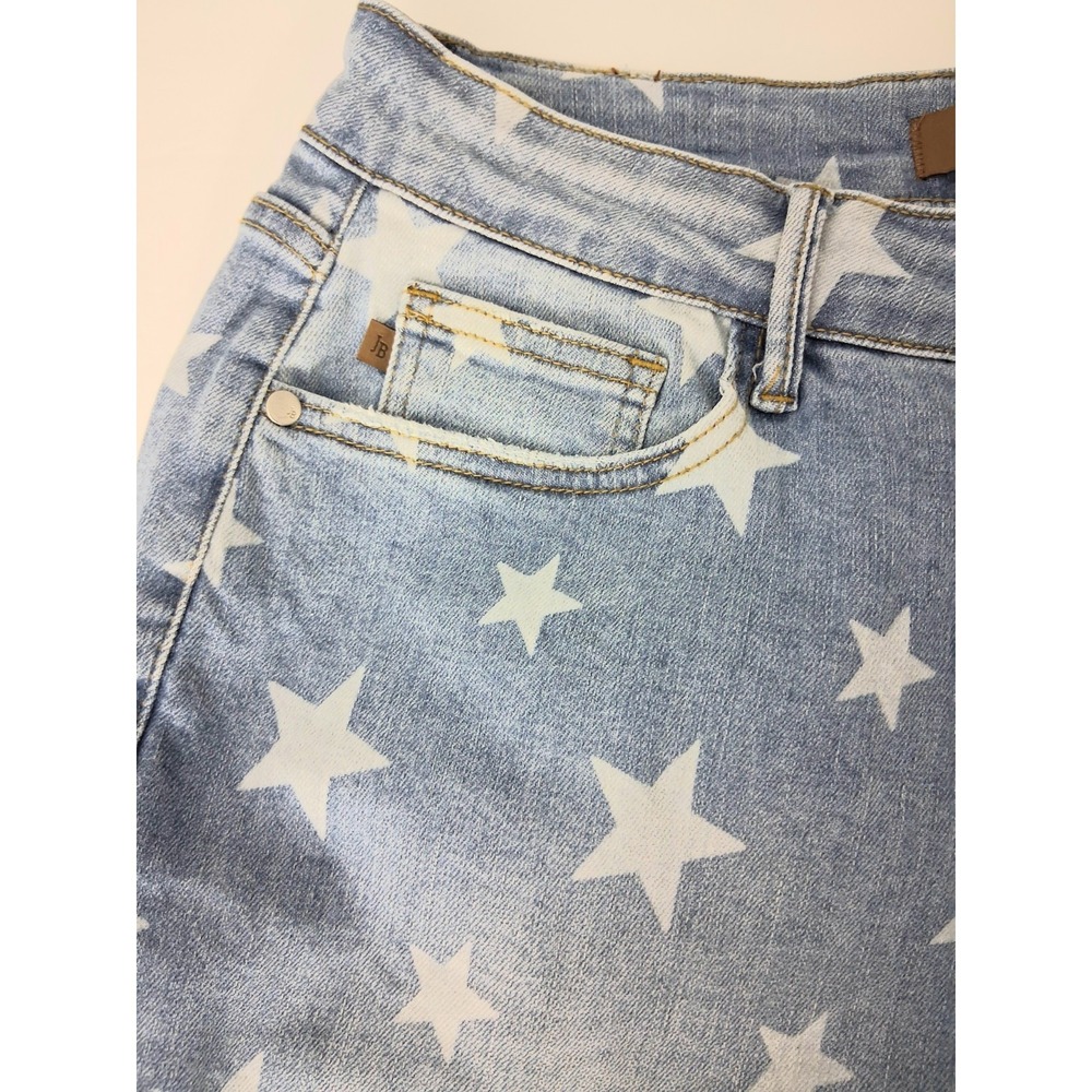 Judy Blue Jeans Women's Size 16W Star & Stripes Flare Denim Patriotic USA Preown - Picture 11 of 15